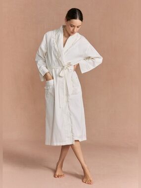 IF ONLY IF NIGHTWEAR PIPPY CLOTTED CREAM Robe SIZE 2 (US 14-20)